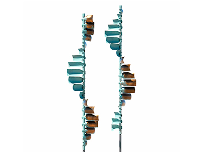 Медная скульптура Волны