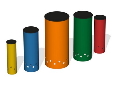 Музыкальный инструмент Разноцветный бонго