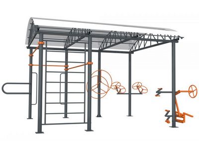 Навес с тренажерами УТИ002