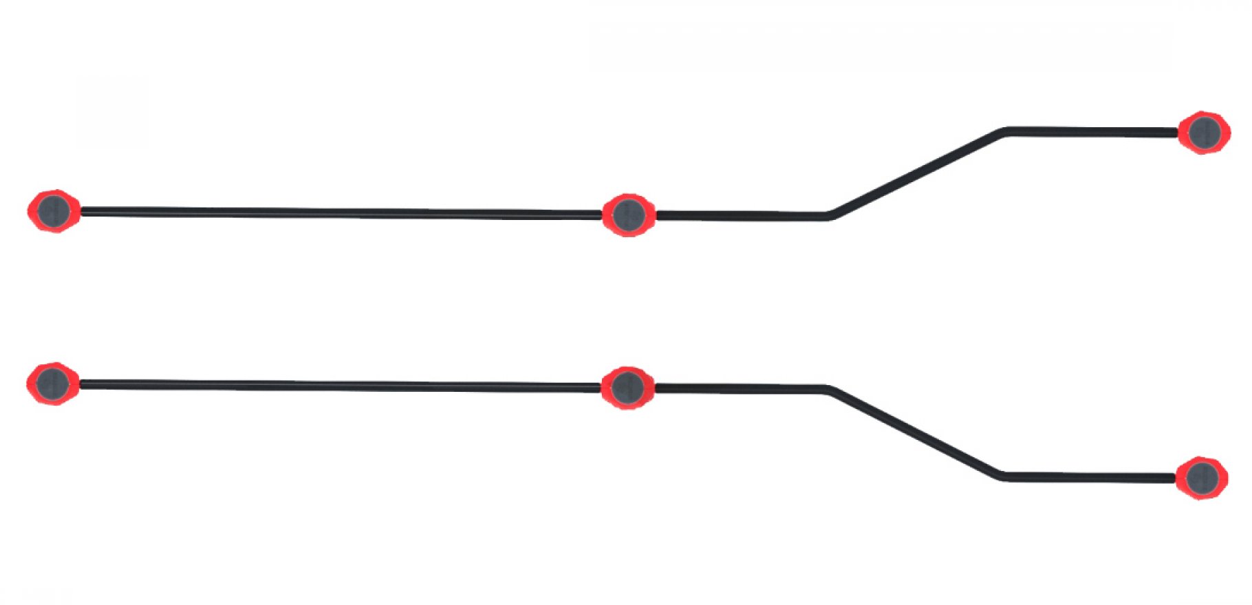 Брусья двойные разноуровневые с подъездом для коляски - вид 4