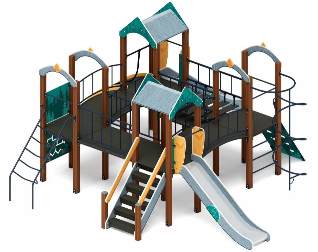 Детская игровая площадка Еловый островок-1 - вид 4