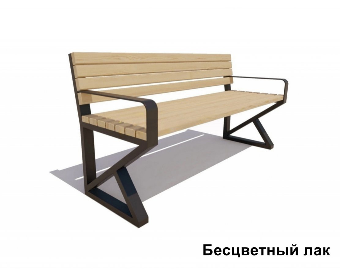 Скамейка садово-парковая Королев, Лиственница - вид 4