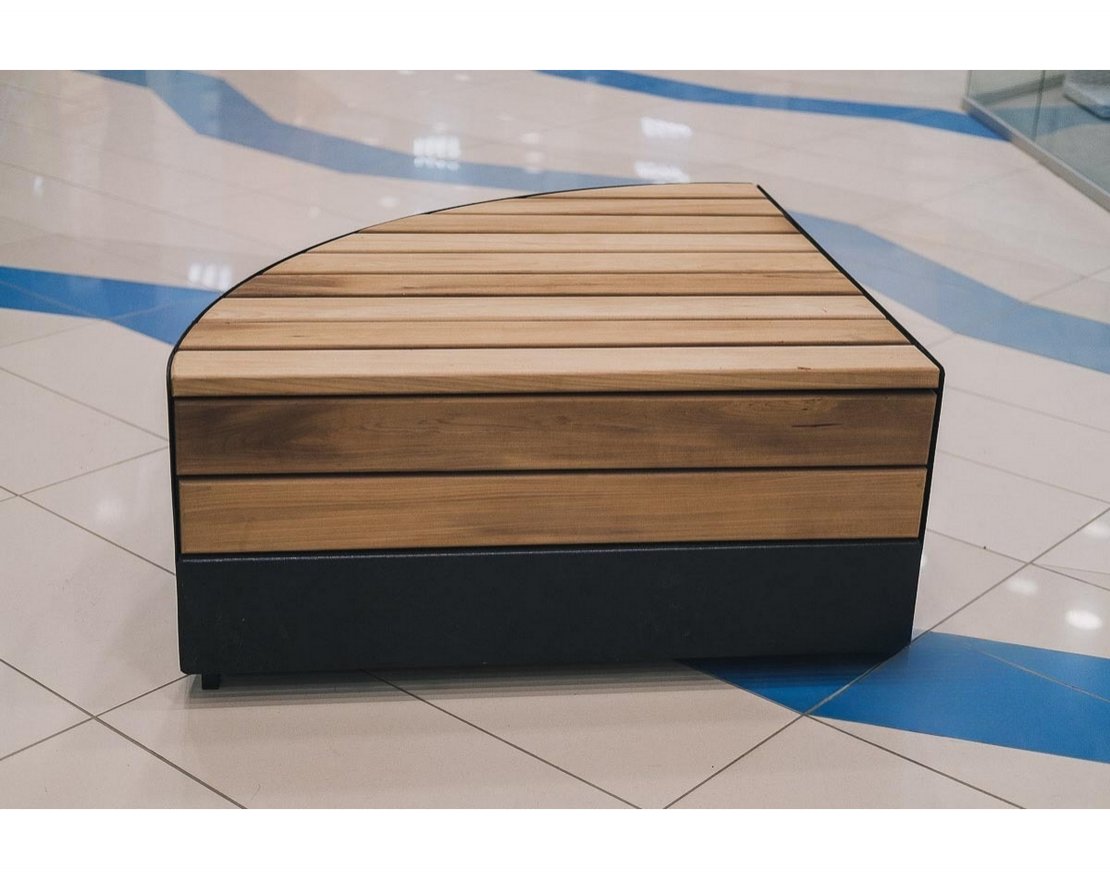 Скамья TORUDA сегмент 3 - Треугольник - вид 2