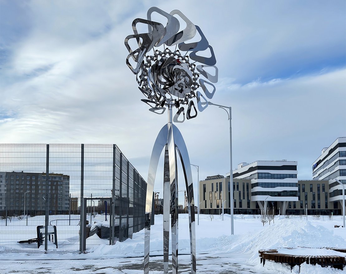 Скульптура из нержавеющей стали Эйлиен - вид 5