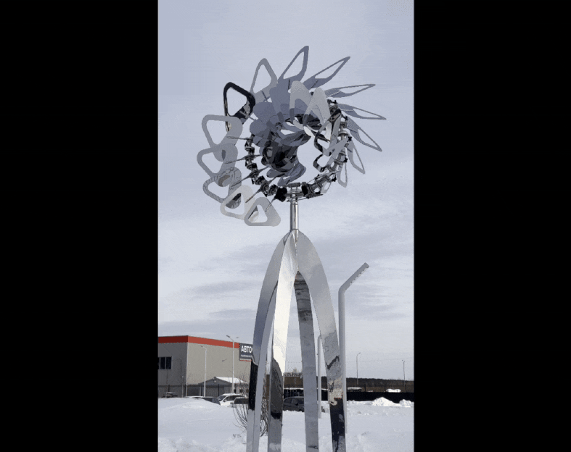 Скульптура из нержавеющей стали Эйлиен - вид 2