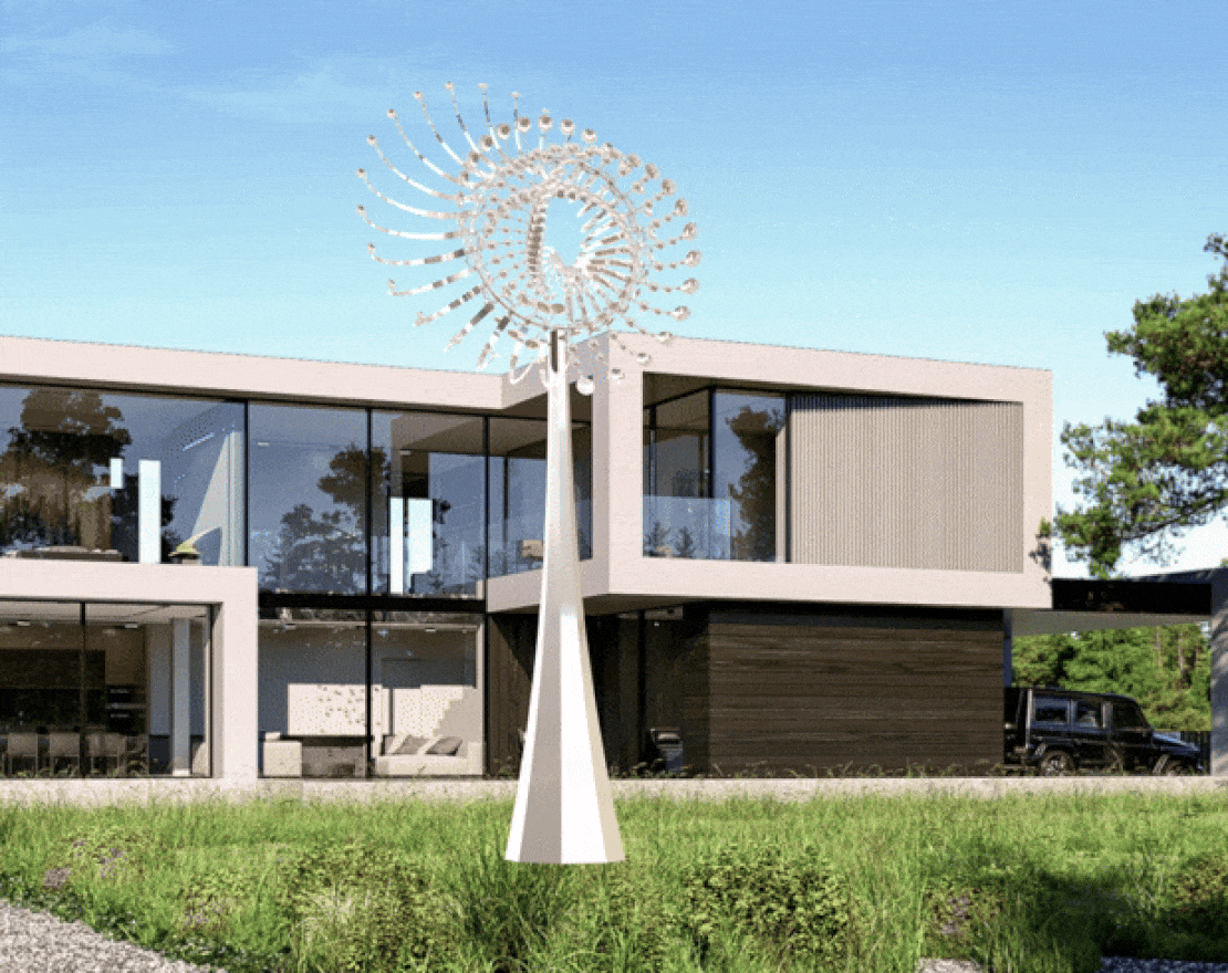 Скульптура из нержавеющей стали Фантазия - вид 2