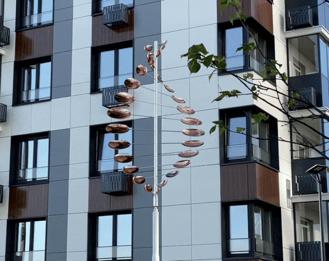 Скульптура из нержавеющей стали Торсо - вид 2