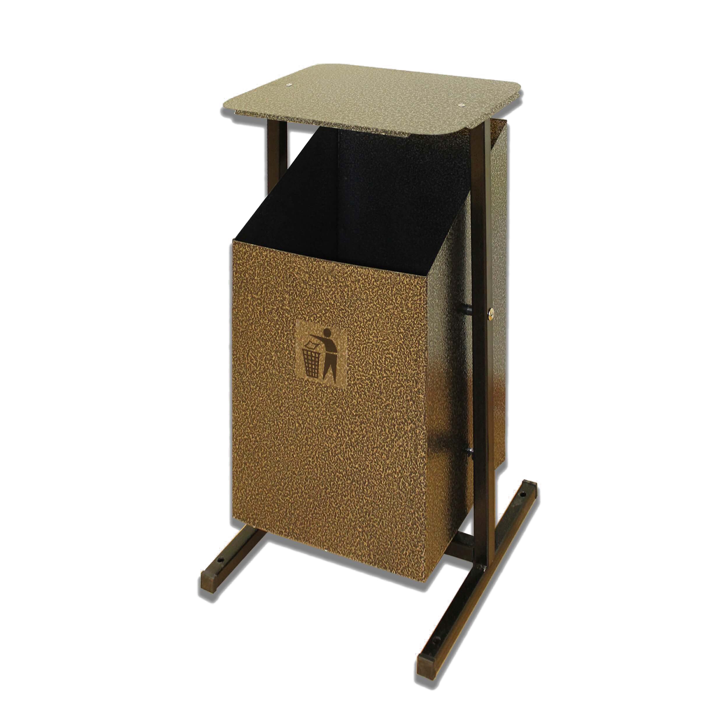 Урна уличная Уралочка 2 с крышкой - вид 3